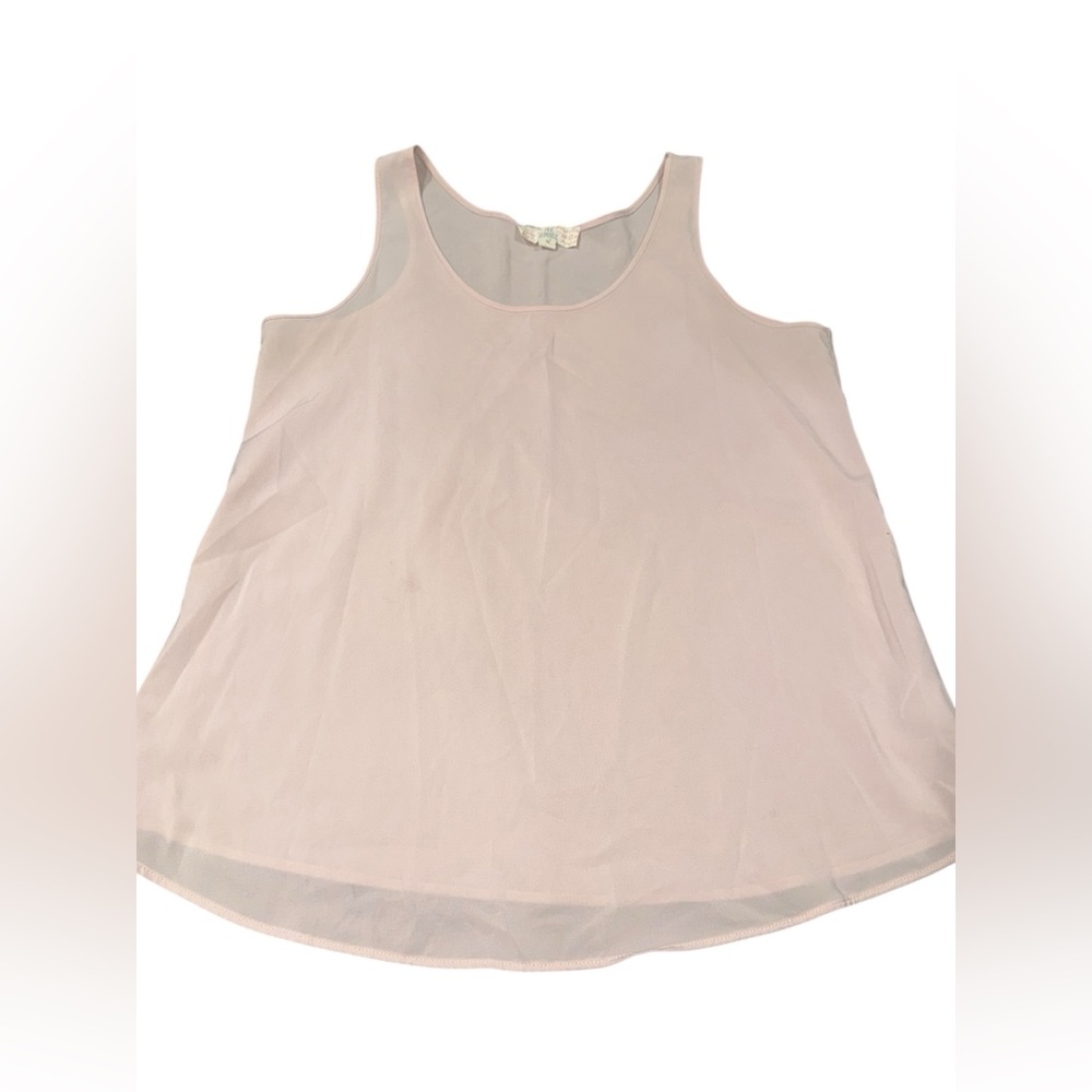 3/$20! Women’s medium pink blouse office Pink Republic Pale Pink Tank Top
